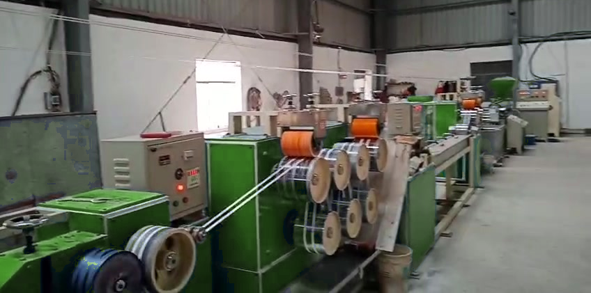 Strapping roll winding line at Great Global Packaging